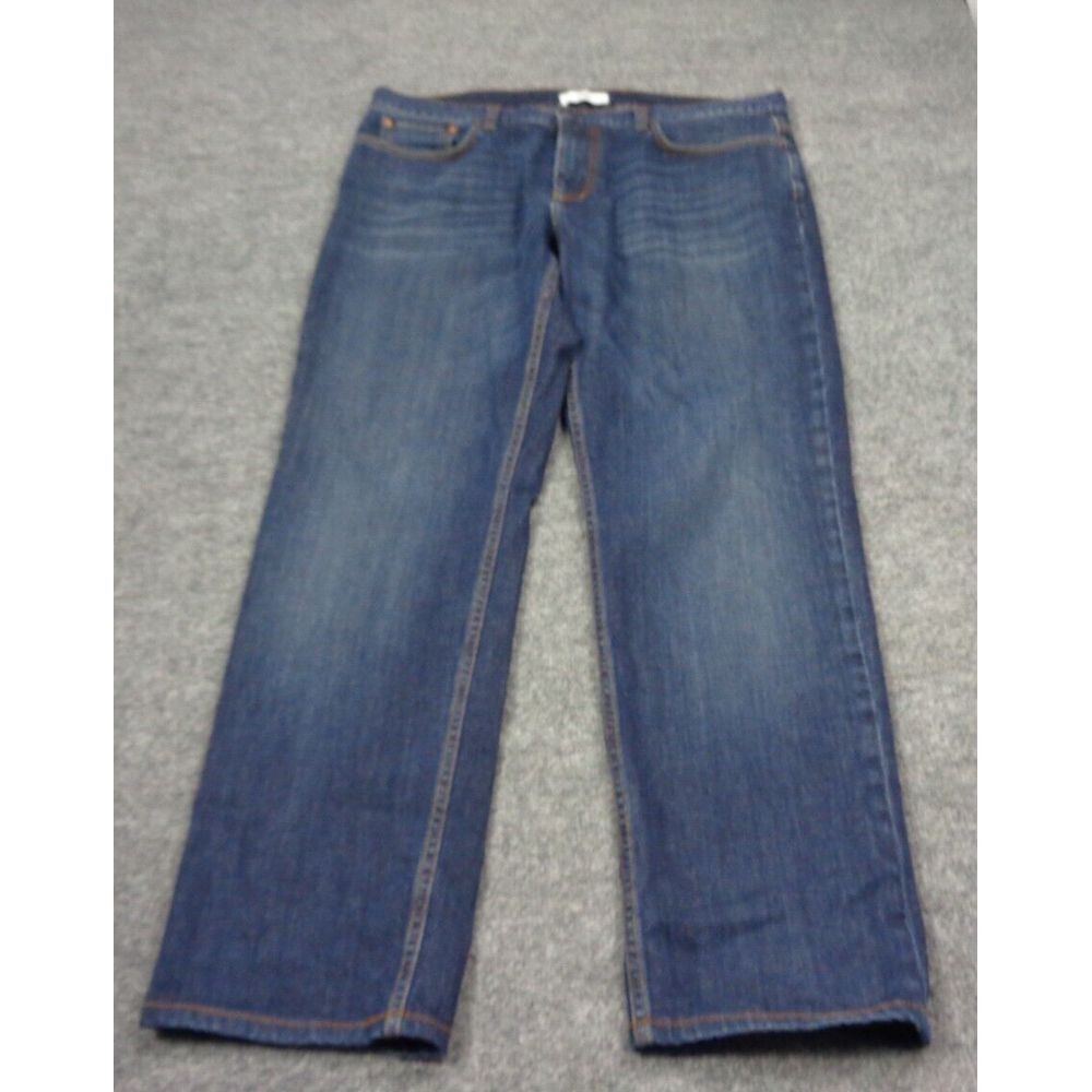 Spoke Jeans Selvedge Mens Blue 38 Build B Medium Wash Straight Leg